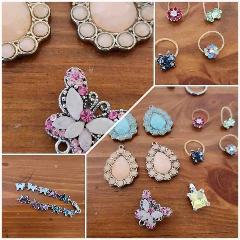 Jewel rhinestone jewelry making diy accessories charms pendants fashion costume